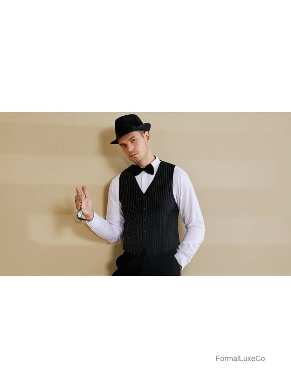 Men's Slim Fit Suit Vest Single Breasted Tuxedo Waistcoat 5 Button